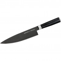 Кухонный нож шефа Samura Mo-V Stonewash 200 мм, сталь AUS-8, рукоять G10 купить в 