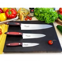 Набор из 3-х кухонных ножей Alexander AUS-8 Satin, Kizlyar Supreme купить в Балашихе